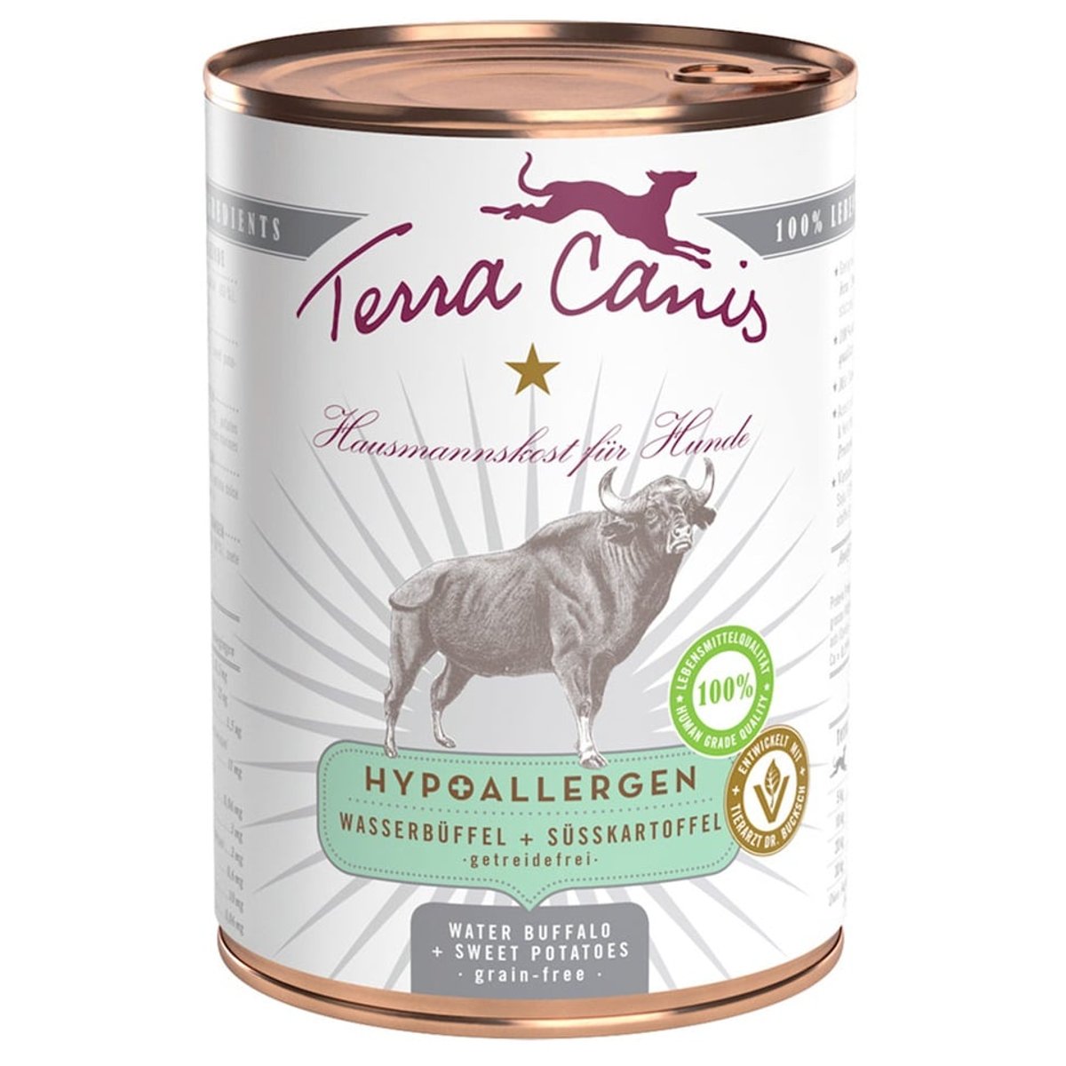 Terra Canis Hypoalergenní konzerva buvol s batáty pro psy