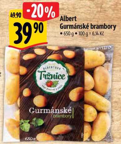  Albert Gurmánské brambory • 650 g 