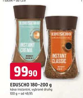 EDUSCHO 180-200 g káva instantní, vybrané druhy 