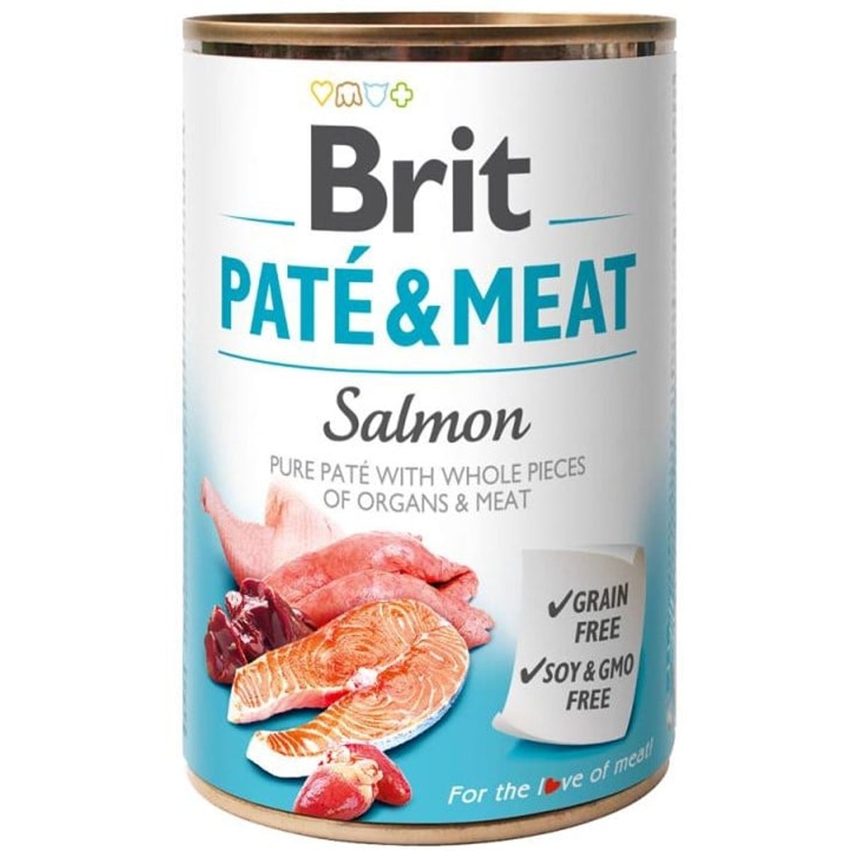 Brit Paté & Meat Konzerva pro psy – losos
