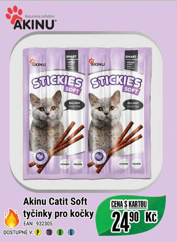Akinu Catit Soft tyčinky pro kočky 