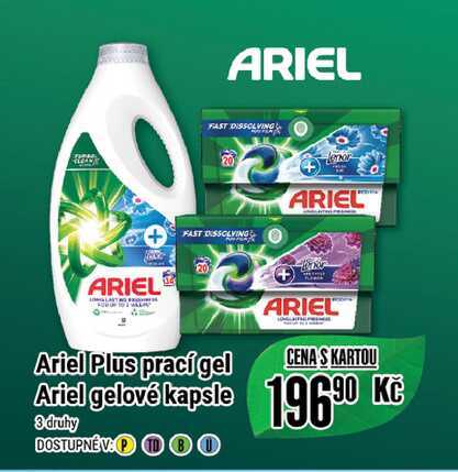 Ariel Plus prací gel Ariel gelové kapsle 