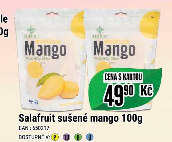 Salafruit sušené mango 100g 