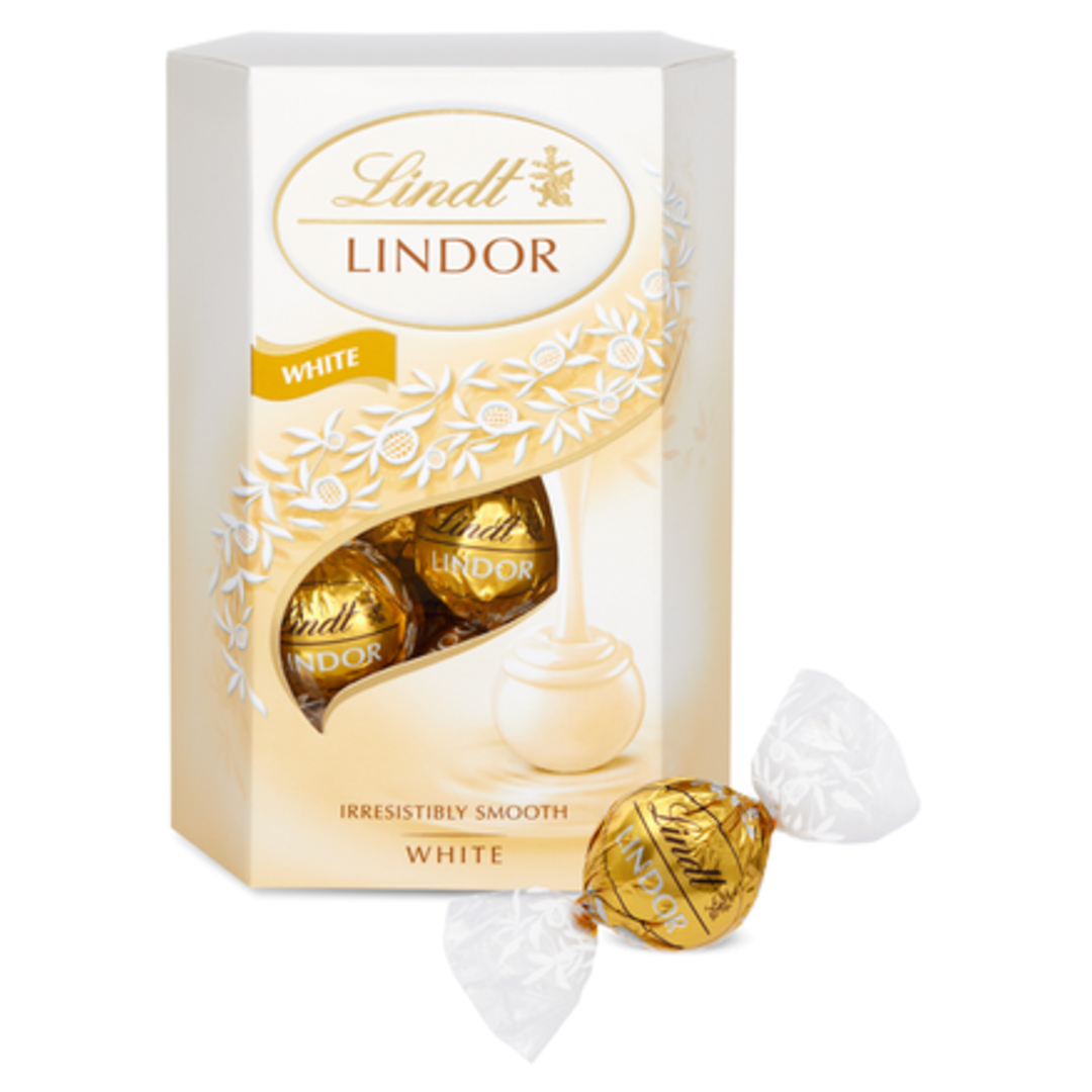 Lindt Lindor pralinky Bílá čokoláda
