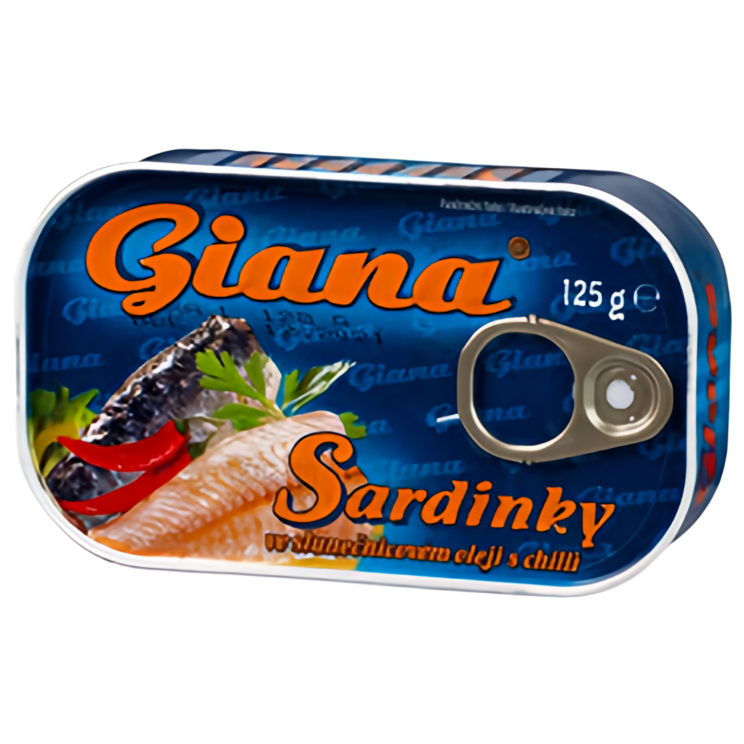 Giana Sardinky v rostlinném oleji s chilli