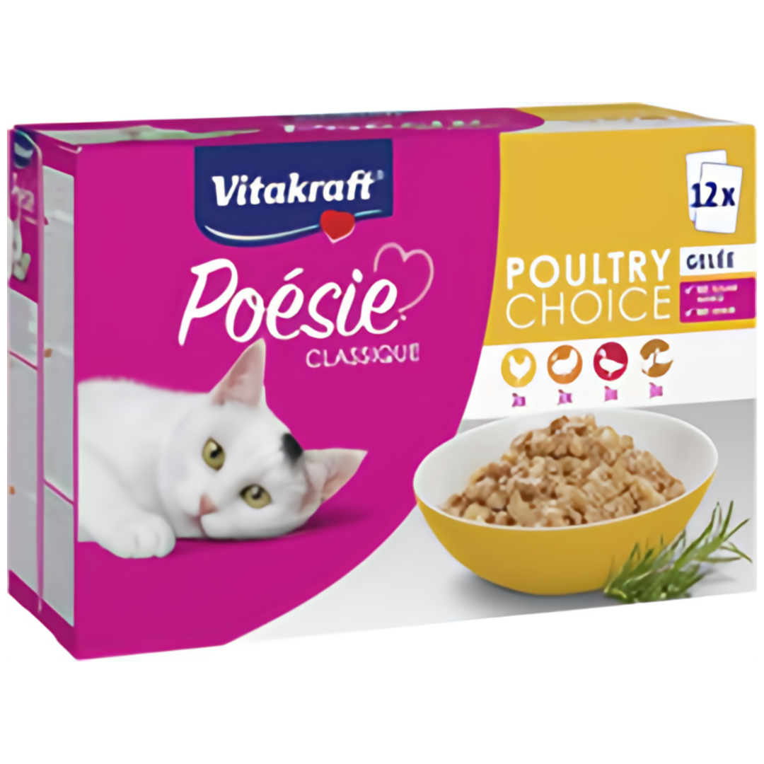 Vitakraft Poésie Classique Gelée drůbeží pro kočky 12x85g