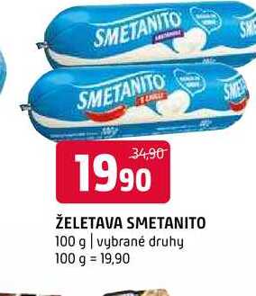 Želetava Smetanito Tavený sýr 100g