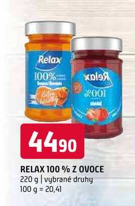   RELAX 100% Z OVOCE 220 g 