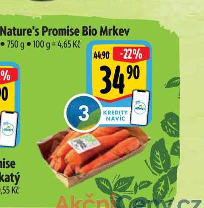 Nature's Promise Bio Mrkev 750 g 