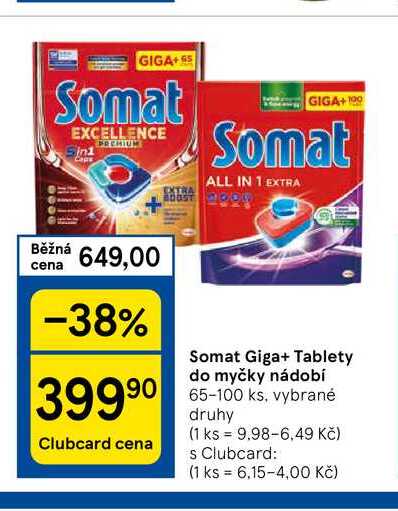 Somat Giga+ Tablety do myčky