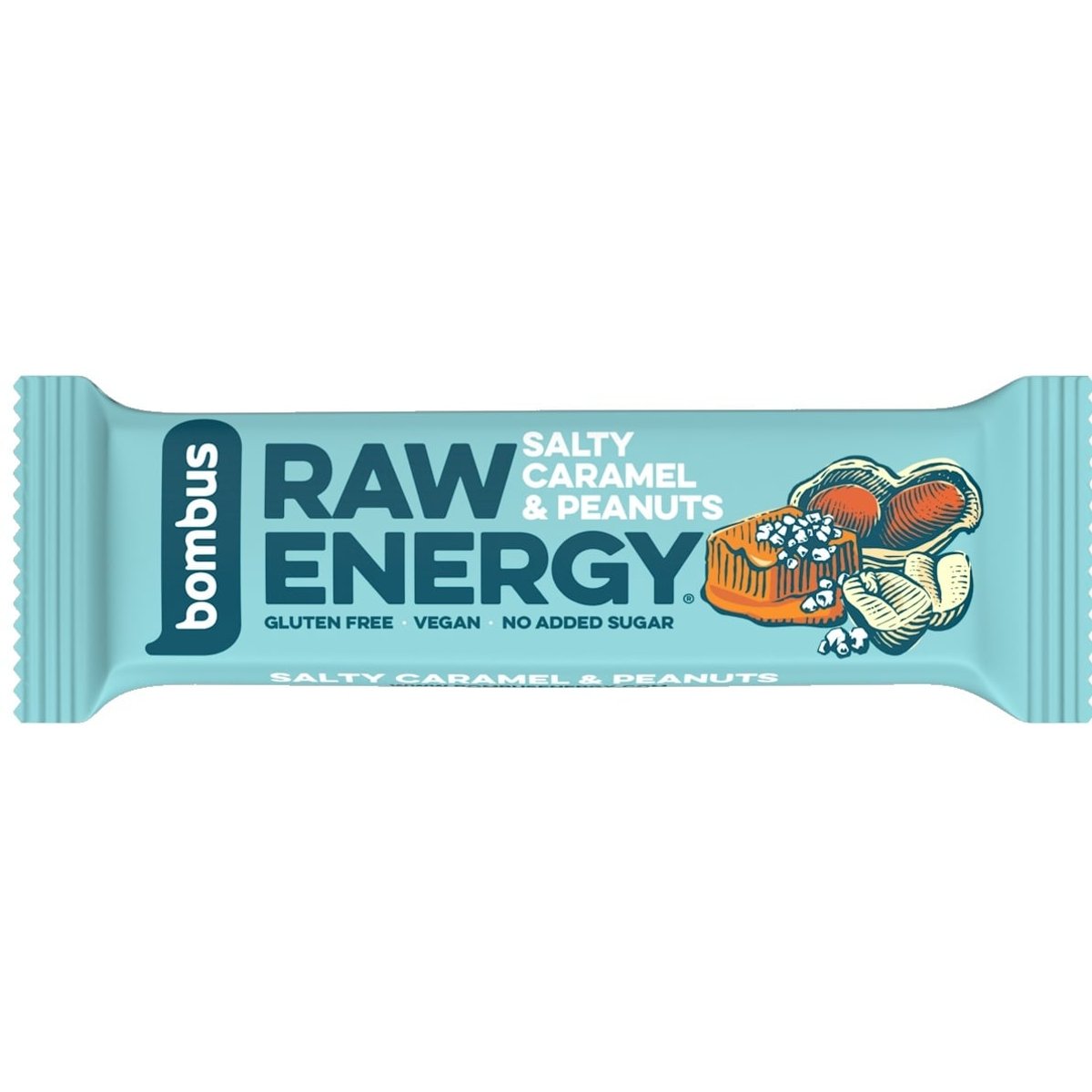 Bombus Raw energy salty caramel & peanuts