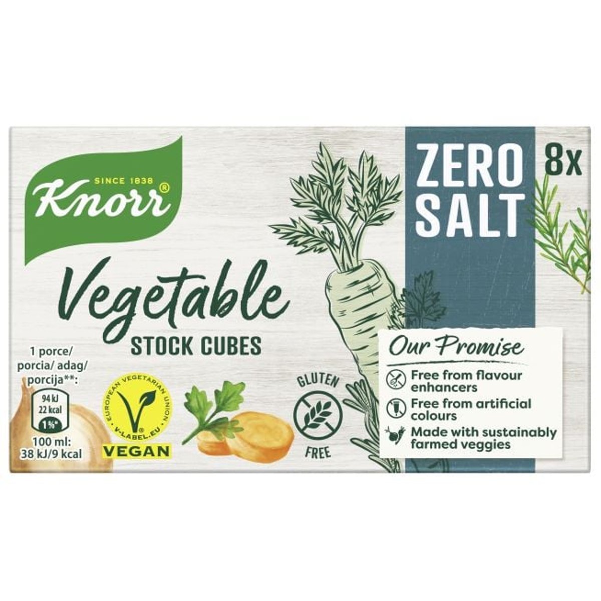 Knorr Zero salt Zeleninový bujón bez lepku