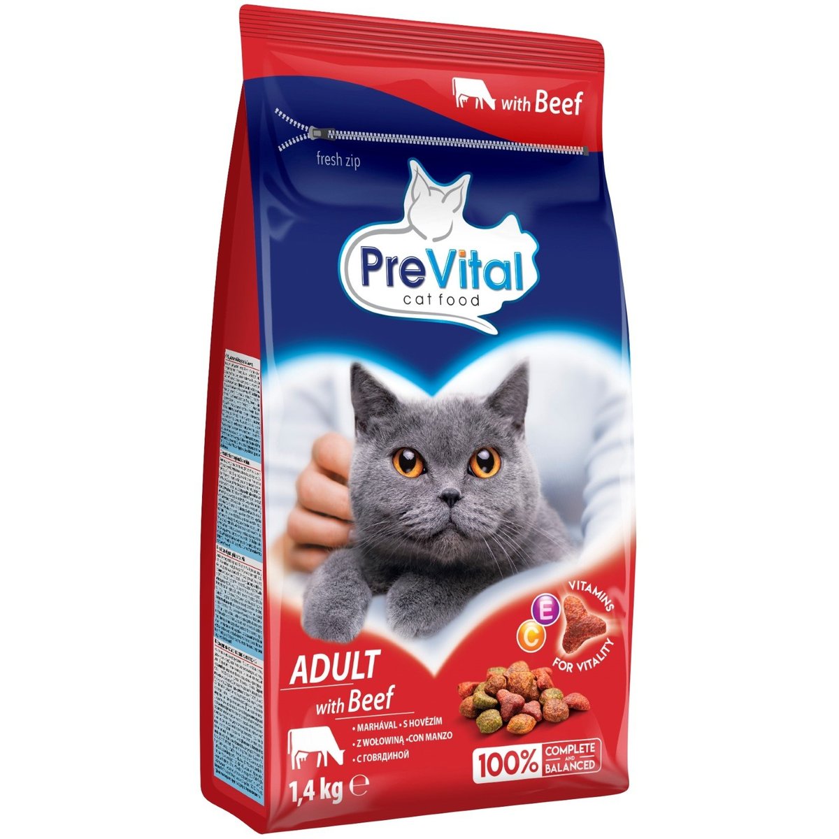 PreVital Adult Granule pro kočky hovězí