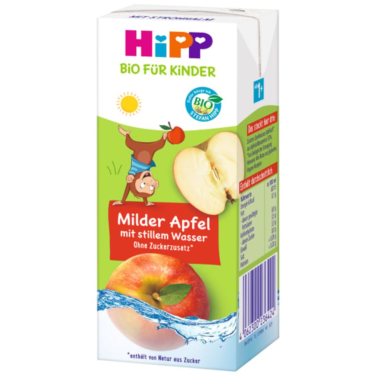 HiPP BIO Nápoj jemné jablko s neperlivou pramenitou vodou