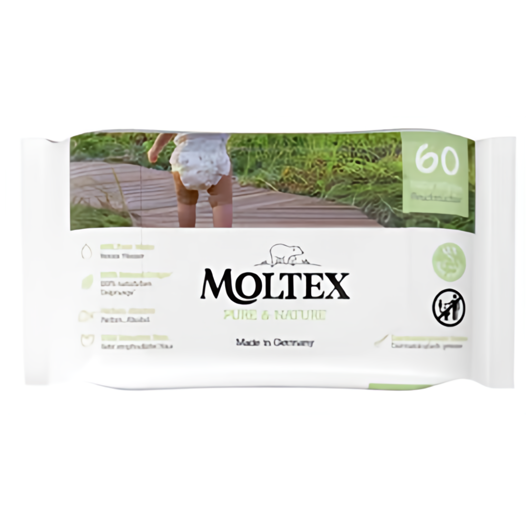 Moltex Pure & Nature EKO Vlhčené ubrousky na bázi vody