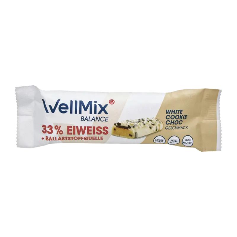 WellMix Proteinová tyčinka v bílé čokoládě s příchutí cookies, 45 g