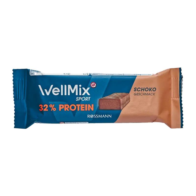 WellMix Proteinová tyčinka v čokoládě s příchutí čokolády, 35 g