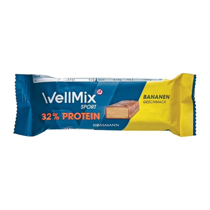 WellMix Proteinová tyčinka v čokoládě s příchutí banánu, 35 g