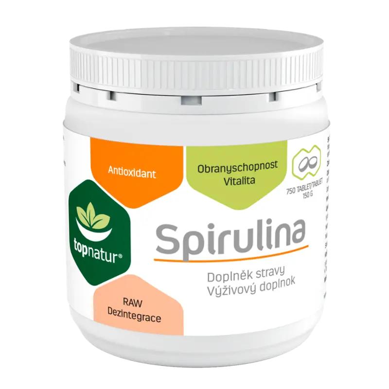 Topnatur Spirulina, doplněk stravy, 750 ks