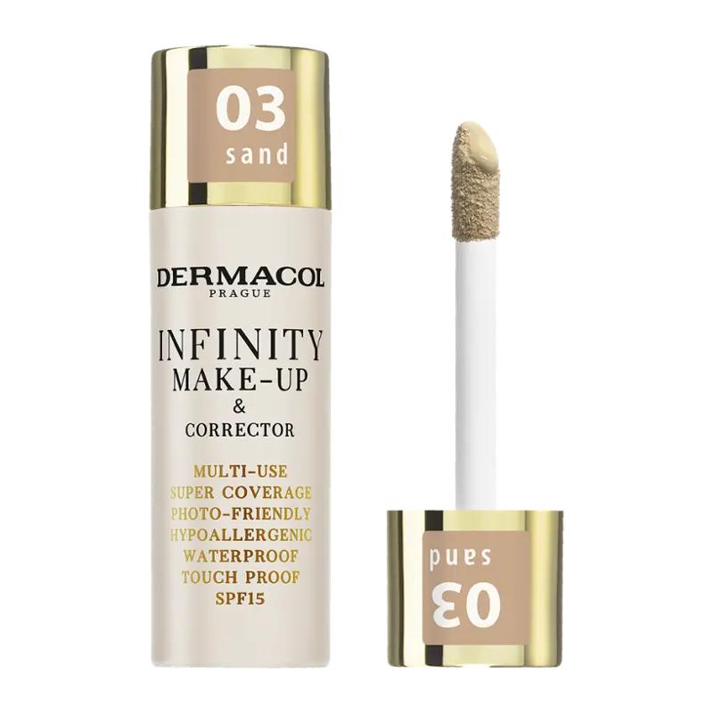 Dermacol Make-up a korektor Infinity 03 Sand, 1 ks