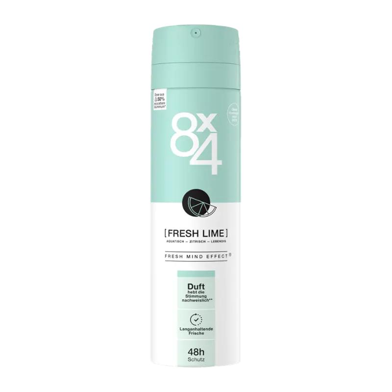 8X4 Deodorant sprej pro ženy Fresh Lime, 150 ml
