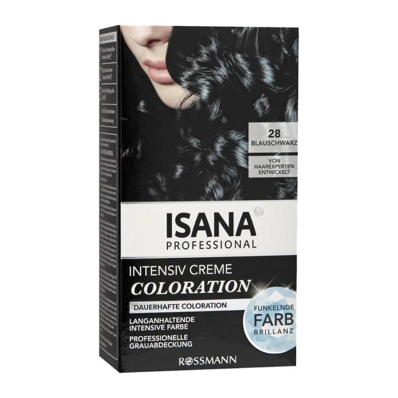 ISANA Professional Barva na vlasy Intensive Creme Coloration 28 modročerná, 1 ks