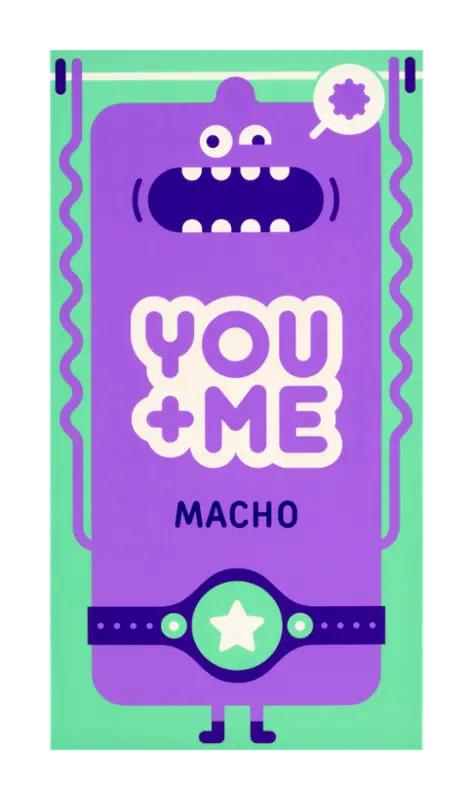 YOU & ME Kondomy vroubkované Macho, 12 ks