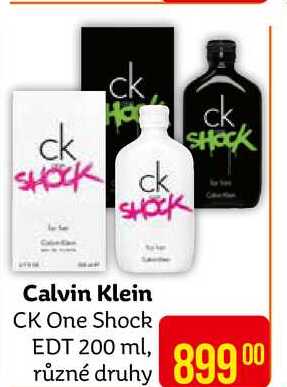 Calvin Klein CK One Shock EDT 200 ml, různé druhy