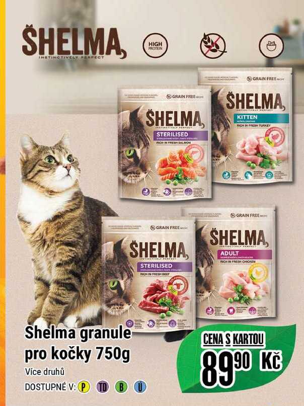 Shelma granule pro kočky 750g   