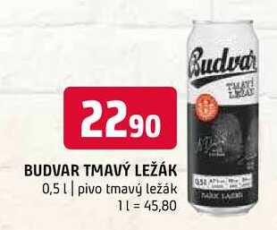 Budweiser Budvar Tmavý ležák pivo 0,5l 