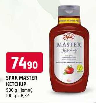 Spak master Kečup 900g