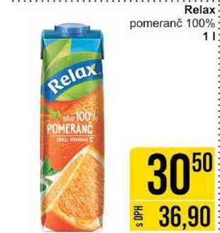 Relax 100% pomeranč 100% 1l