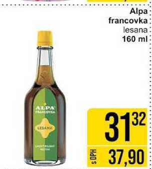 Alpa francovka lesana 160 ml