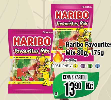 Haribo Favourites Mix 80g, 175g  