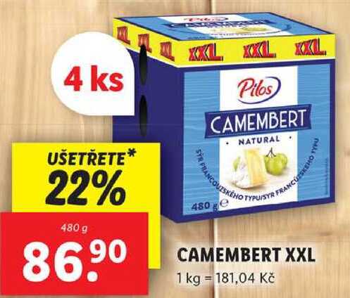 CAMEMBERT XXL, 480 g