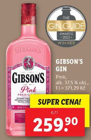 GIBSON'S GIN, 0,7 l