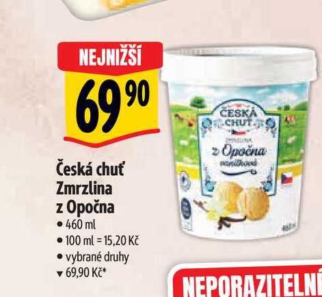  Česká chuť Zmrzlina z Opočna • 460 ml 