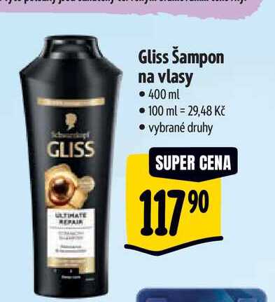  Gliss Šampon na vlasy • 400 ml  