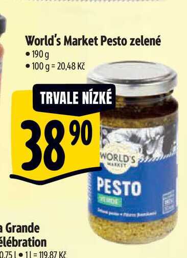 World's Market Pesto zelené •190g 