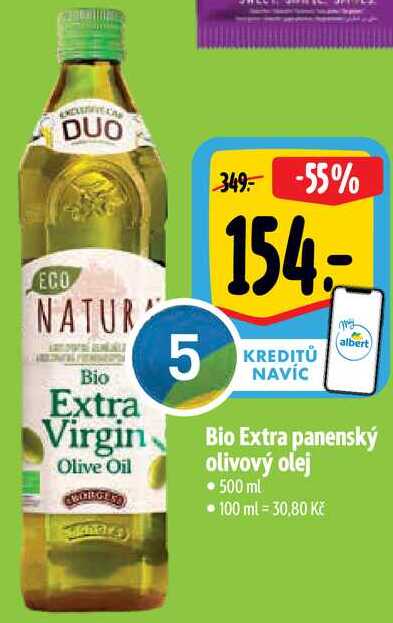 Bio Extra panenský olivový olej, 500 ml 