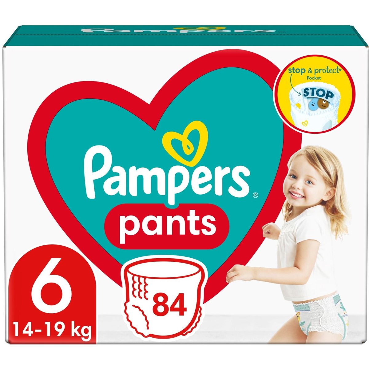 Pampers Pants plenkové kalhotky 6 (15+ kg)
