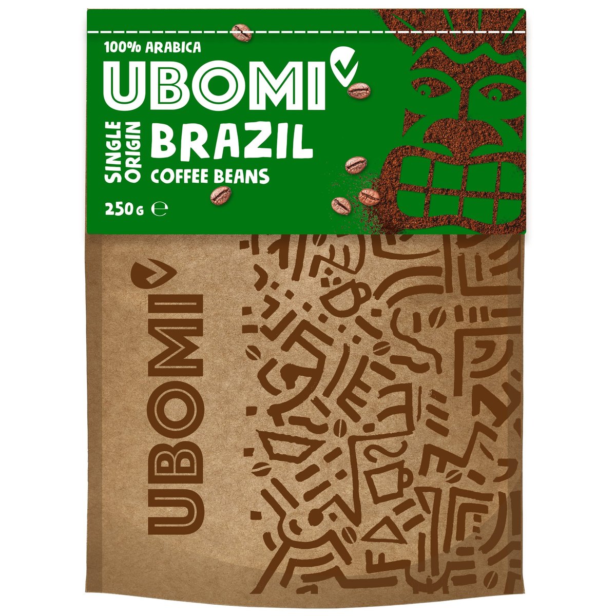 Ubomi Brasil 100% RFA zrnková káva