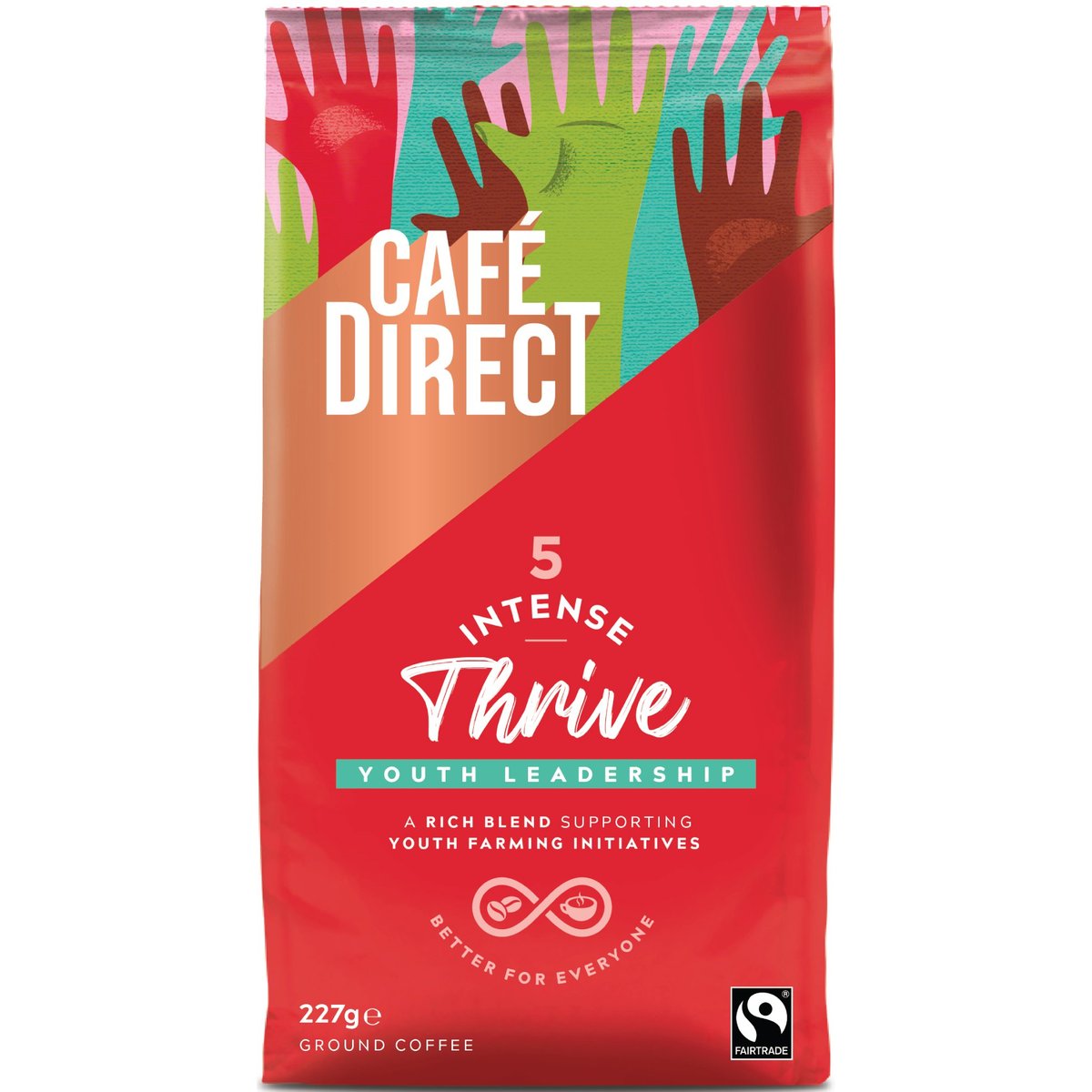 Cafédirect Intense mletá káva s tóny kakaa