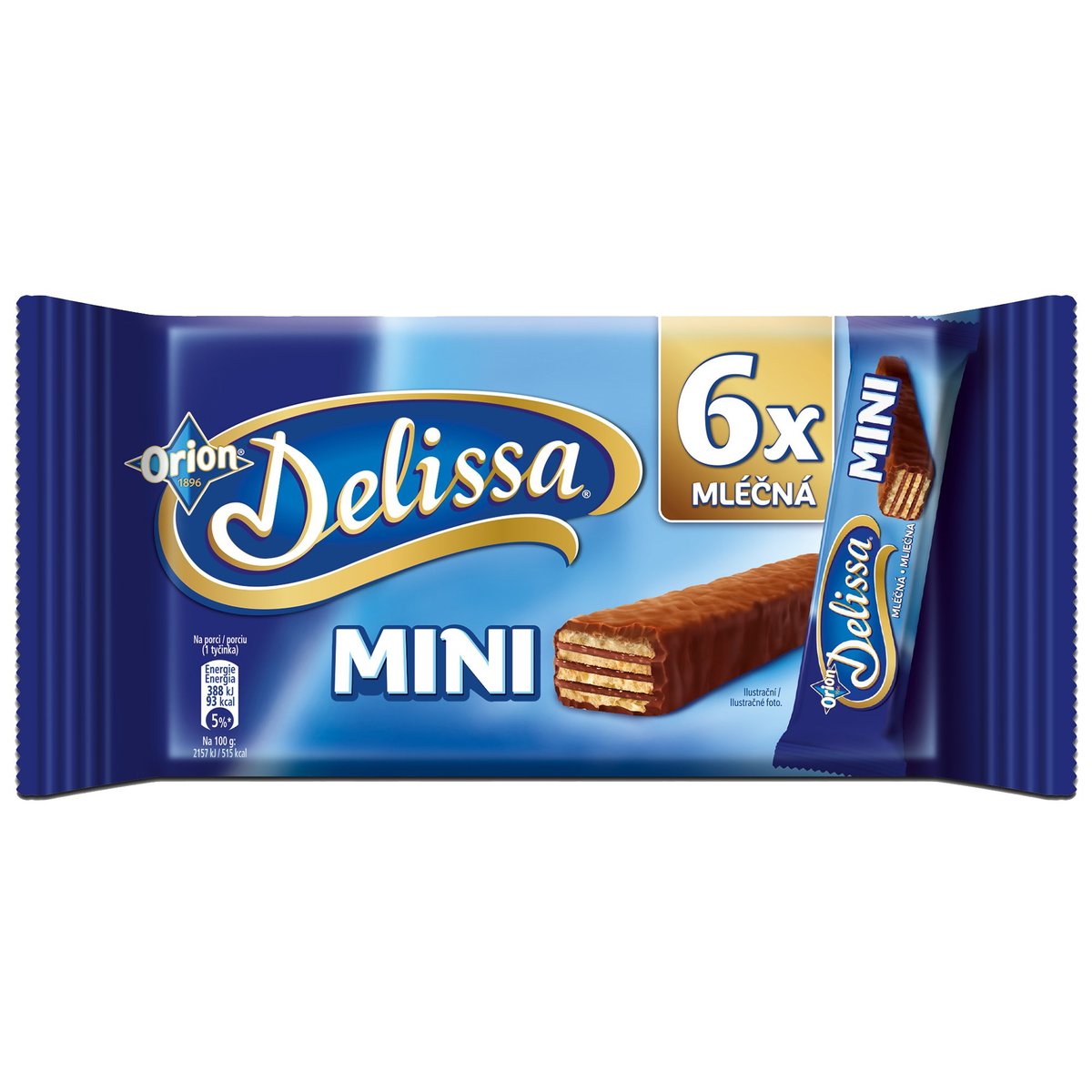 Delissa Mini oplatky s kakaovou náplní v mléčné čokoládě