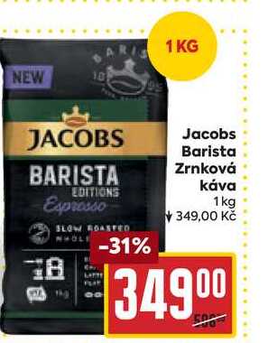 Jacobs Barista Zrnková Κάνα 1 kg
