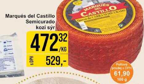 Marqués del Castillo Semicurado kozí sýr 1kg