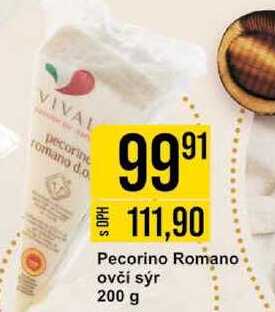 Pecorino Romano ovčí sýr 200 g 