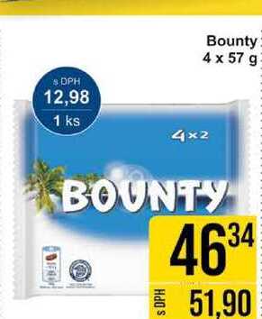 Bounty 4 x 57 g 