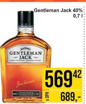 Gentleman Jack 40% 0,7l