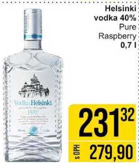 Helsinki vodka 40% Pure Raspberry 0,7l